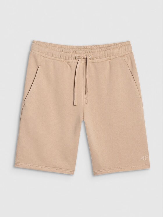 4F 4F Pantaloncini di tessuto 4FWSS25TSHOM571-83S Marrone Regular Fit