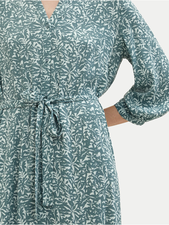 Tom Tailor Tom Tailor Hemdkleid 1041205 Grün Regular Fit