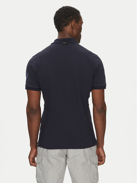 Napapijri Napapijri Polo marškinėliai E-Amundsen NP0A4IN9 Tamsiai mėlyna Regular Fit