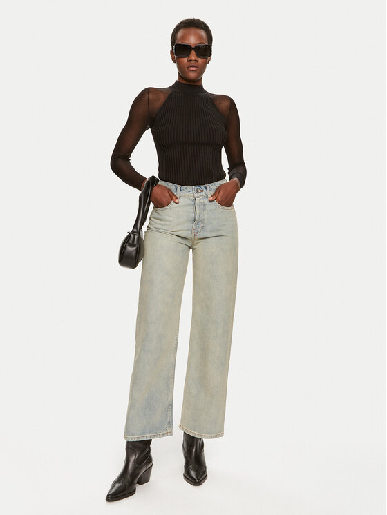 HUGO Hugo Megztinis Stassi 50518325 Juoda Slim Fit