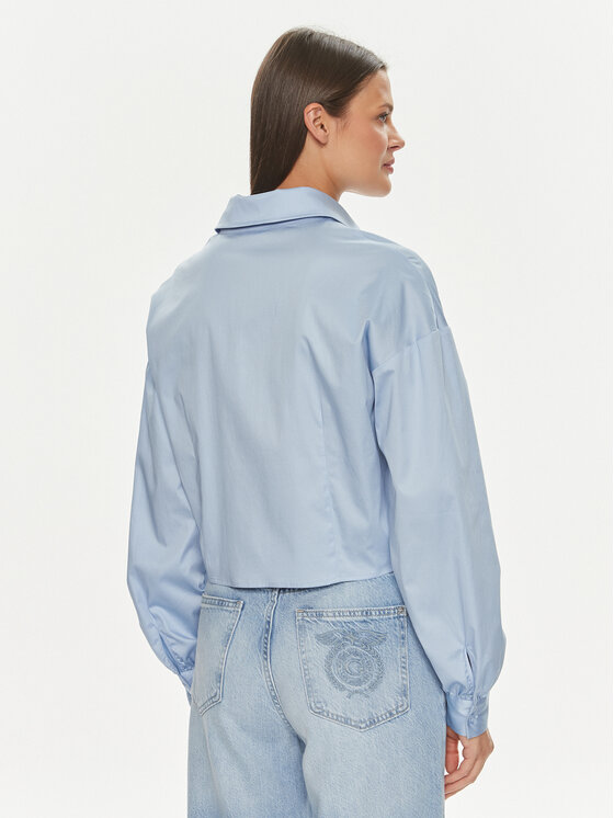 Guess Guess Cămașă W4RH59 WE2Q0 Albastru Slim Fit