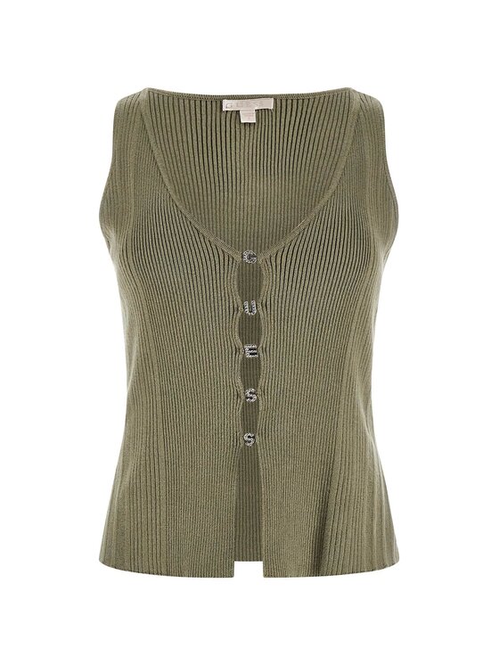 Guess Guess Top 161553 Zielony Classic Fit