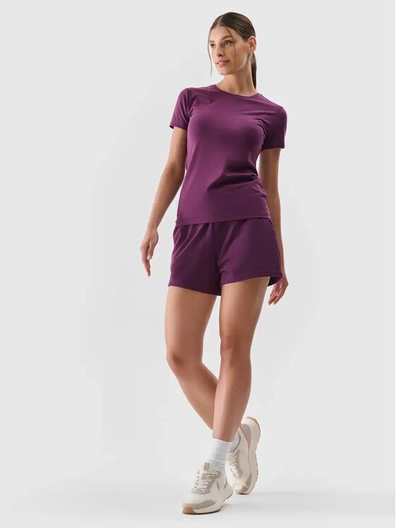 4F 4F Šortky 4FWMM00TSHOF542-50S Fialová Regular Fit