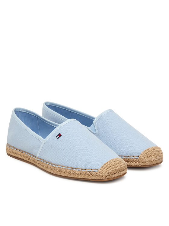 Tommy Hilfiger Tommy Hilfiger Espadrilles Flag Canvas Espadrille FW0FW08541 Himmelblau
