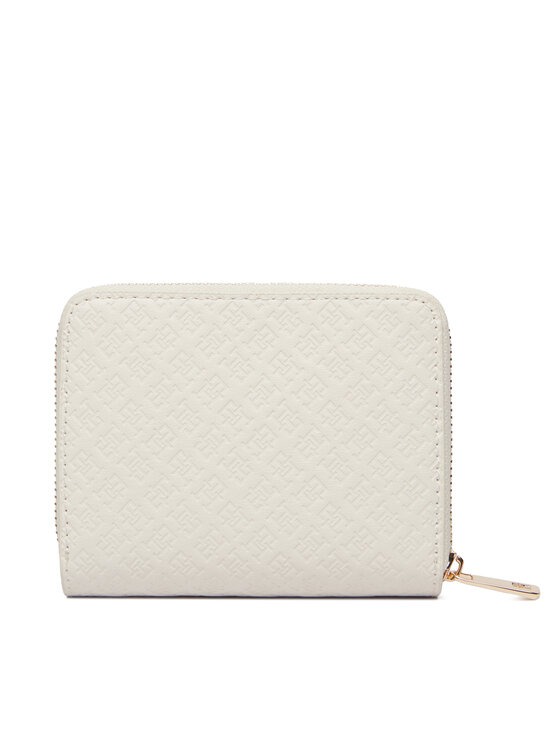 Tommy Hilfiger Tommy Hilfiger Portfel Th Icon Med Za W/Flap Mono AW0AW18474 Beżowy