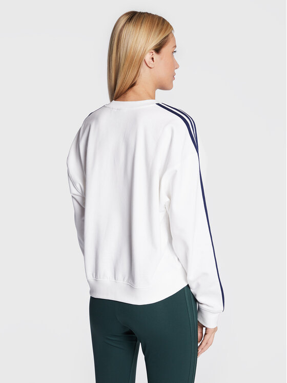adidas adidas Bluza Graphic HL6558 Biały Loose Fit