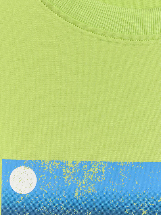 4F 4F T-Shirt BEACHWEAR Zielony jasny Regular Fit