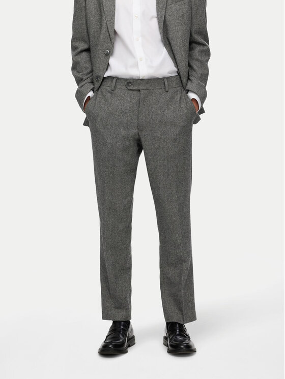 Selected Homme Pantaloni di tessuto 16094333 Grigio Slim Fit, taglia : 56