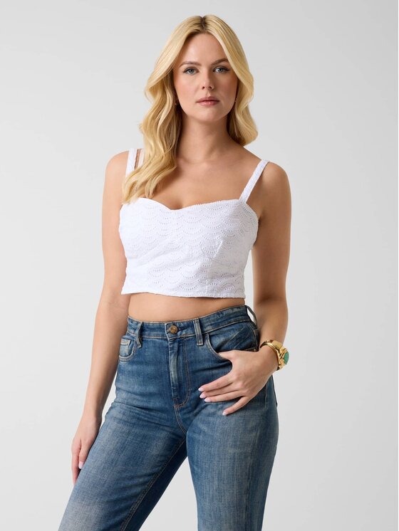 Guess Top 181855 Biały Classic Fit