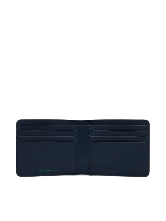 Tommy Jeans Tommy Jeans Liels vīriešu maks Tjm Heritage Leather Cc Wallet AM0AM13371 Tumši zils