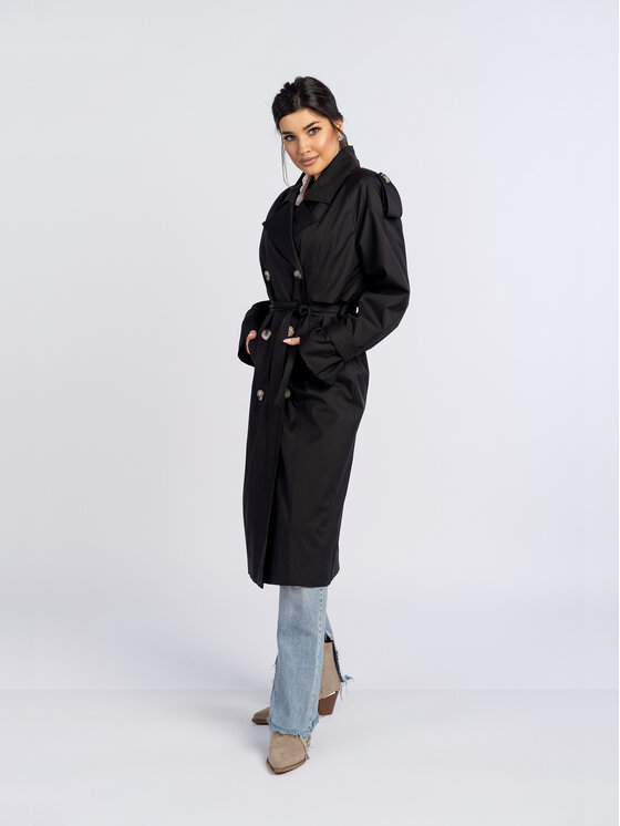 Salme Salme Trencz Amanda Czarny Regular Fit