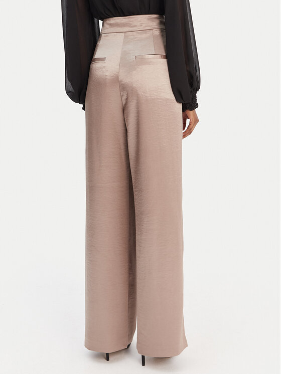 Guess Guess Kalhoty z materiálu W6RB66 W2612 Béžová Slim Fit