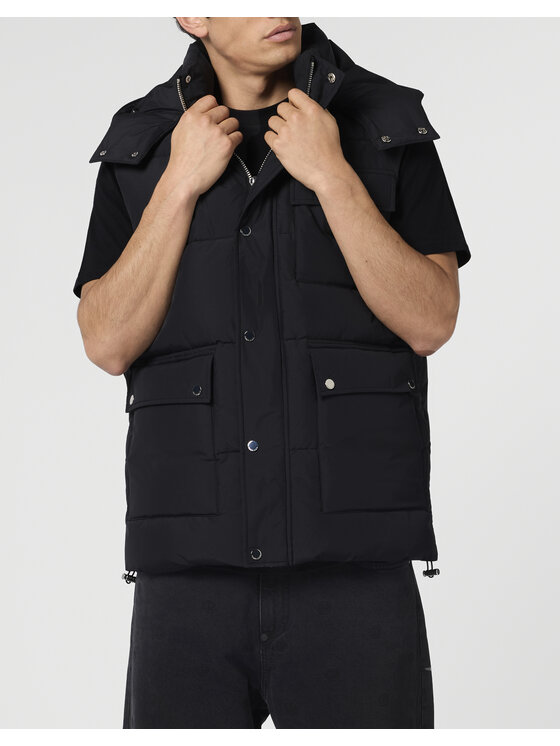 PHILIPP PLEIN PHILIPP PLEIN Kamizelka 28620 Czarny Regular Fit