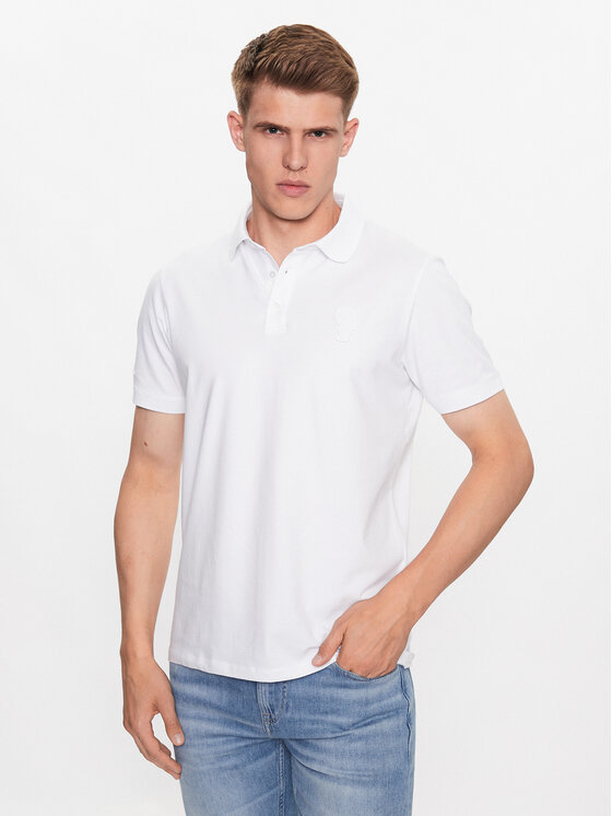 KARL LAGERFELD KARL LAGERFELD Polo 745401 533221 Balts Regular Fit