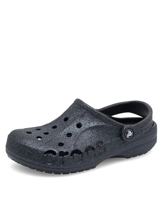 Crocs Crocs Natikače BAYA GLITTER CLOG 205925-001 Crna