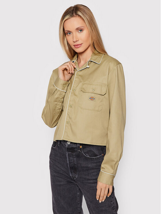 Dickies Srajca Bettles DK0A4XI5KHK Zelena Regular Fit
