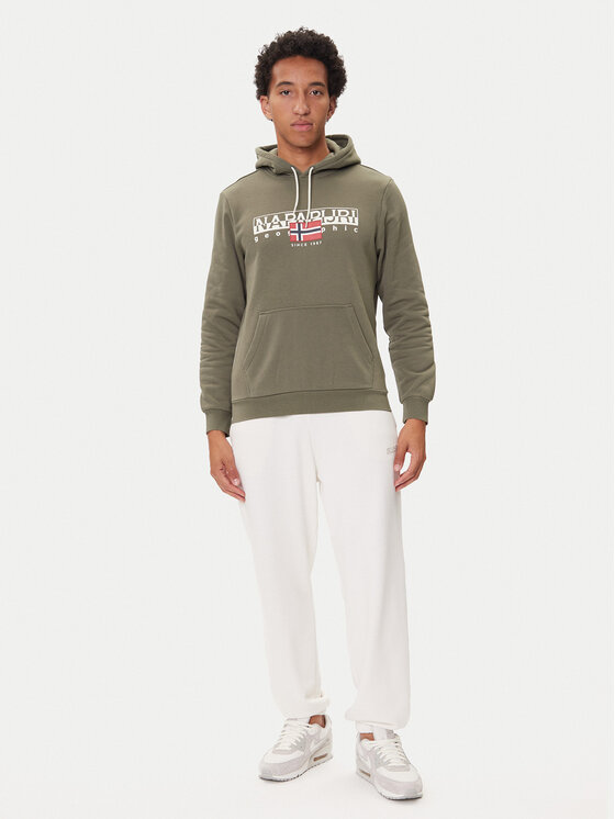 Napapijri Napapijri Majica dugih rukava B-Aylmer NP0A4I1D Kaki Regular Fit
