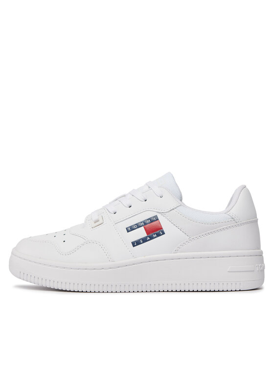 Tommy Jeans Tommy Jeans Sneakersy Tjw Retro Basket Ess EN0EN02505 Biały