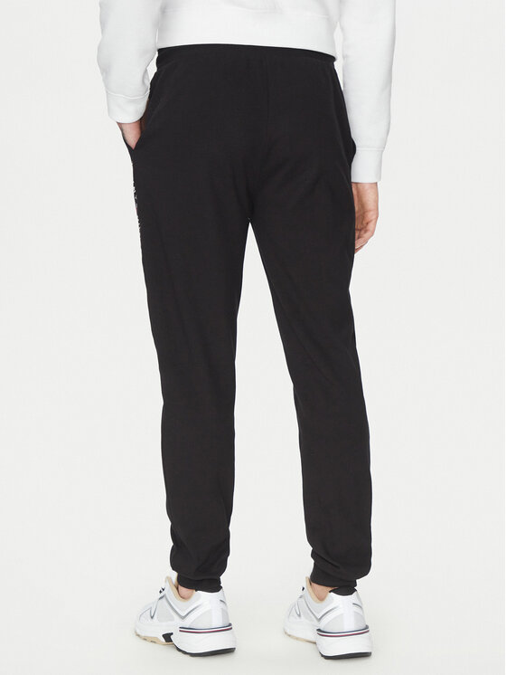 Tommy Hilfiger Tommy Hilfiger Melegítő alsó UM0UM03348 Fekete Regular Fit