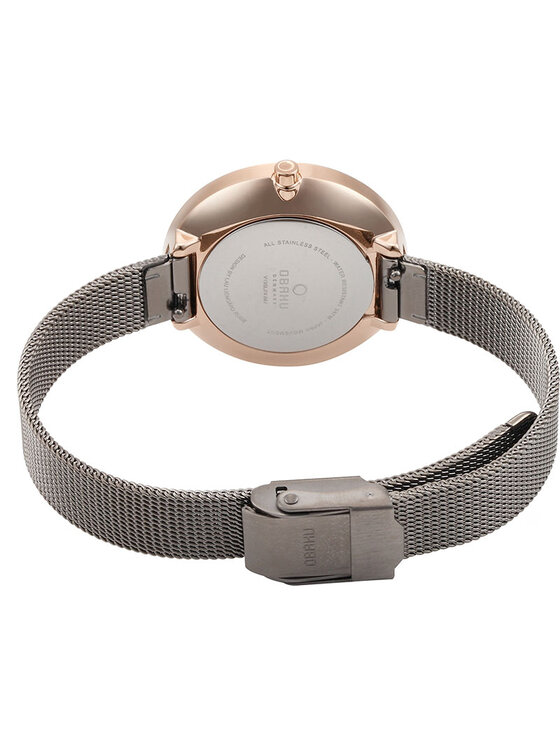 Obaku Obaku Hodinky V195LXVJMJ Sivá