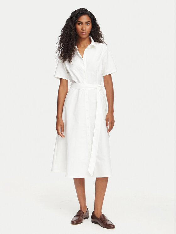 Beverly Hills Polo Club Beverly Hills Polo Club Hemdkleid L3631 Weiß Regular Fit