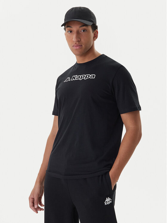 Kappa Kappa T-Shirt Feddu 311H7HW Černá Regular Fit