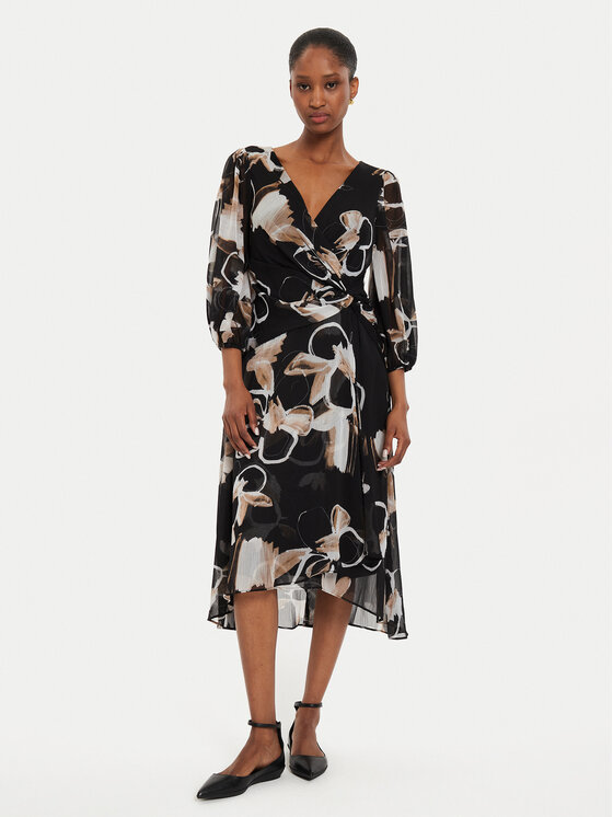 DKNY DKNY Haljina za svaki dan DD4E6573 Crna Regular Fit