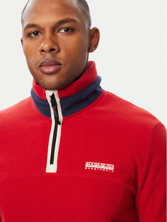 Napapijri Napapijri Polar T-Dergana NP0A88UZ Czerwony ciemny Regular Fit
