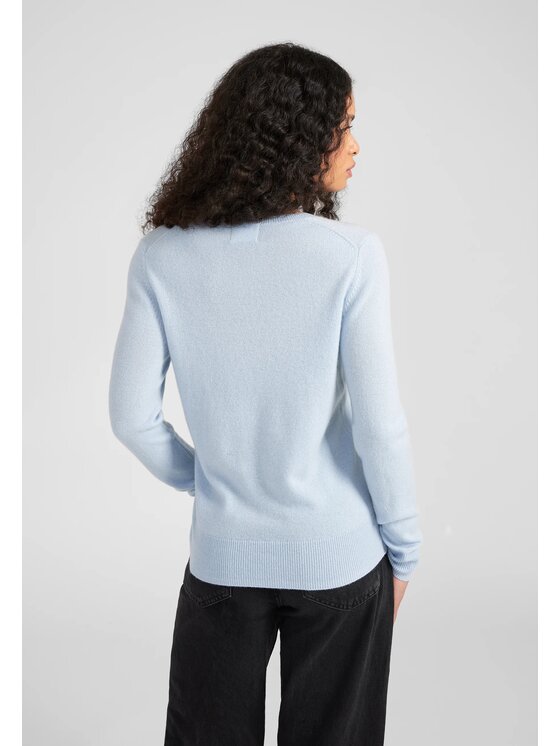 Style Republic Style Republic Sweter Kaszmir Niebieski jasny Comfort Fit