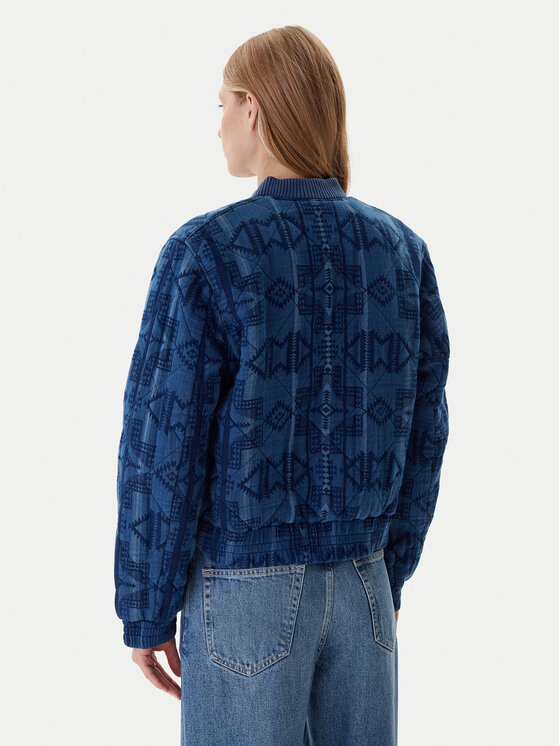 Mustang Mustang Bomberjacke Bouse 1016739 Blau Regular Fit