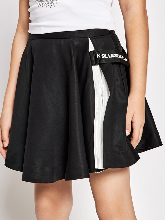 KARL LAGERFELD KARL LAGERFELD Fustă Z13073 S Negru Regular Fit