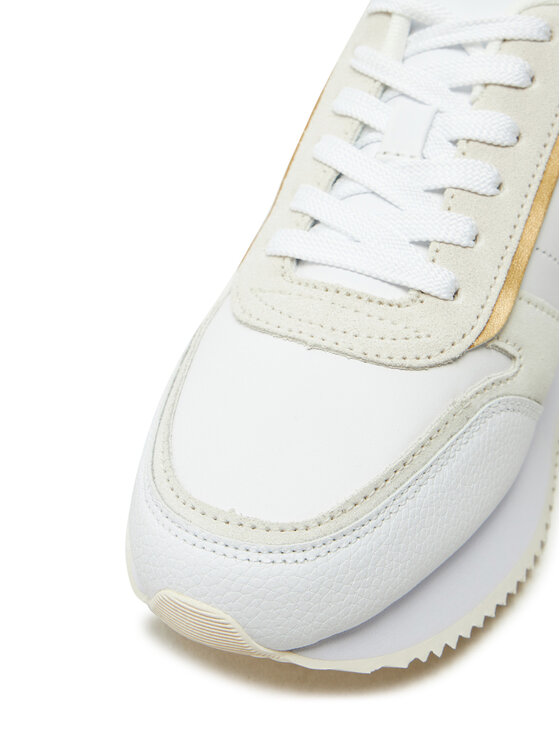 Tommy Hilfiger Tommy Hilfiger Sportcipők Lux Monogram Runner FW0FW08387 Fehér