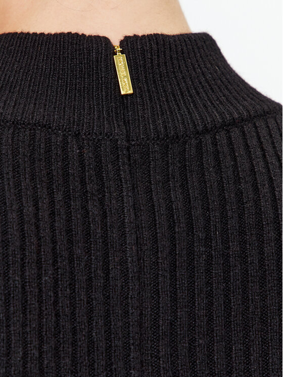 MICHAEL Michael Kors MICHAEL Michael Kors Džemper haljina MF381U46V1 Crna Slim Fit