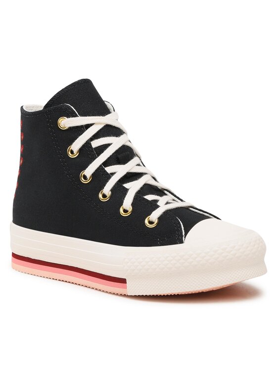 Converse Converse Tenisice Chuck Taylor All Star Eva Lift Hi A04953C Crna