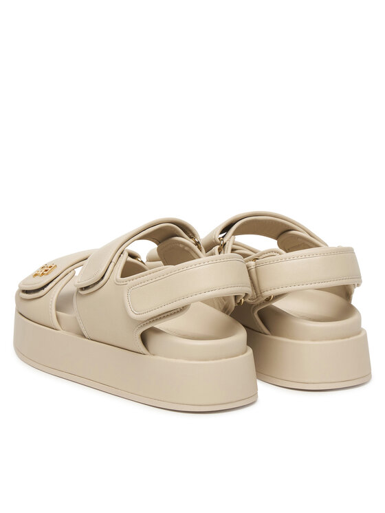 Tommy Hilfiger Tommy Hilfiger Сандали Leather Sporty Platform Sandal FW0FW09119 Бежов