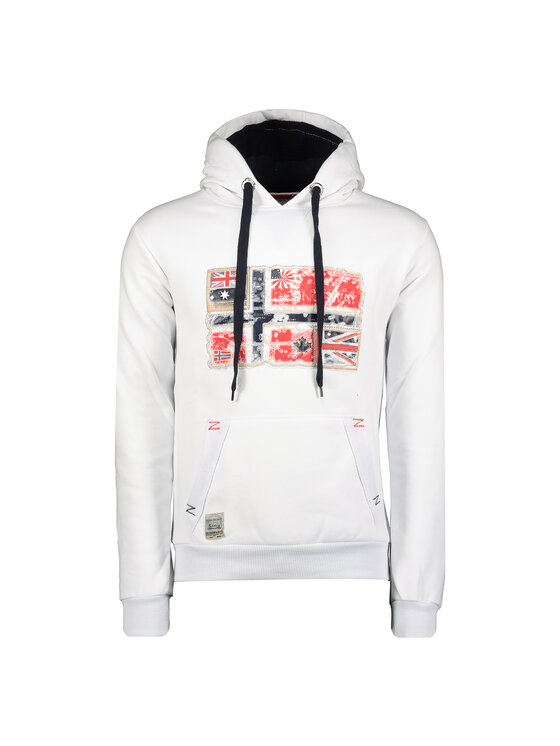 Geographical Norway Geographical Norway Bluza WT1874H/GN-WHITE Biały Reglan Fit