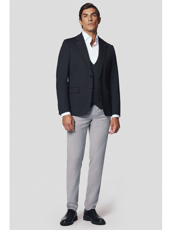 Lancerto Lancerto Marynarka Carrara MA131224000001 Czarny Slim Fit
