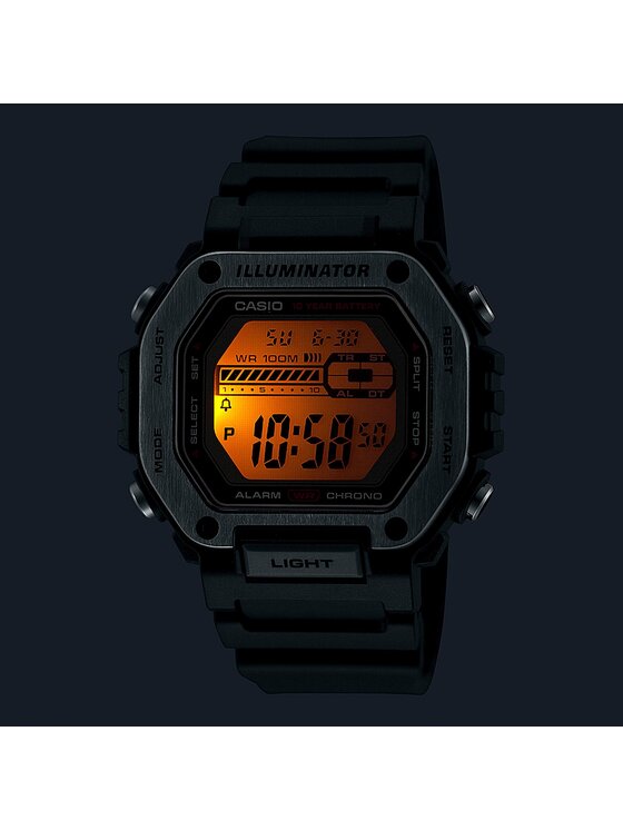 Casio Casio Hodinky Digital MWD-110H-1AVEF Čierna