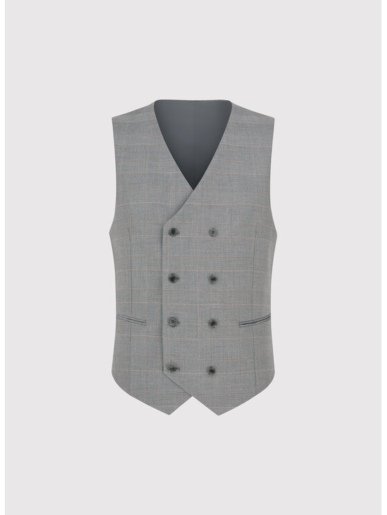 Pako Lorente Pako Lorente Kamizelka P26SF-8X-001 Szary Slim Fit