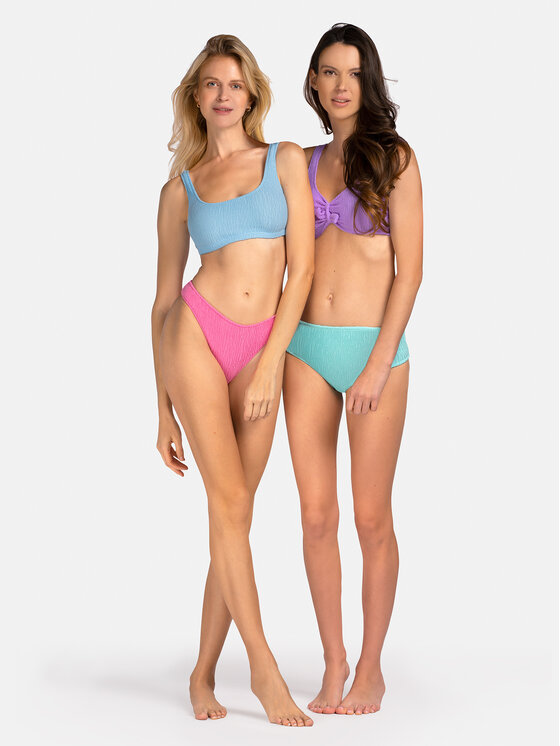 Miss Lou Miss Lou Bikini pezzo sopra G-SP1-NB Blu