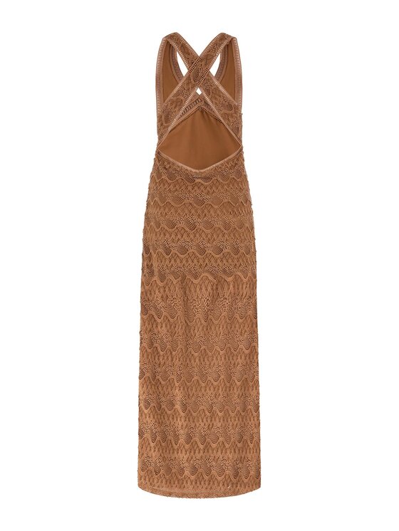Guess Guess Vestito da giorno Liza W3GK27 KBPQ0 Marrone Slim Fit