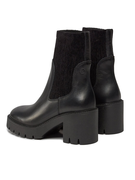 Tamaris Tamaris Kotníková obuv s elastickým prvkem 1-25851-41 Černá