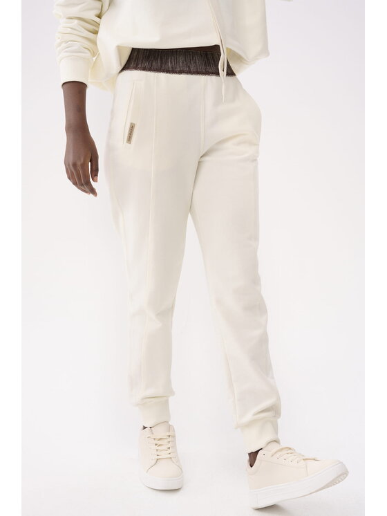 blue shadow blue shadow Spodnie damskie Dasi BS Écru Standard Fit