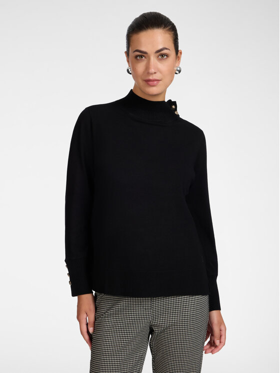 Elena Mirò Elena Mirò Sweter M039Z000800N033 Czarny Regular Fit