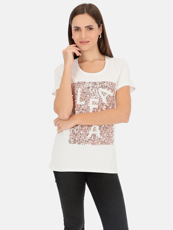 L’AF L’AF T-Shirt Paris Biały Regular Fit