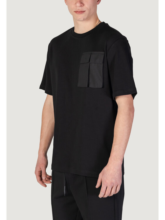Antony Morato Antony Morato T-shirt RELAXED FIT LOGO PRINT ON BACK COLLAR Nero Relaxed Fit