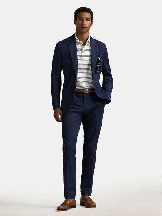 Polo Ralph Lauren Polo Ralph Lauren Тениска с яка и копчета 710969622001 Бял Slim Fit