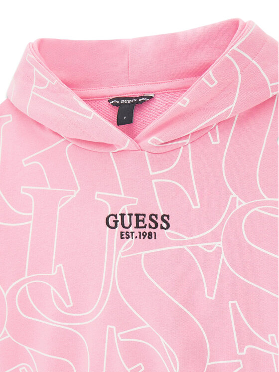 Guess Guess Bluza J6YQ10 K3908 Różowy Regular Fit