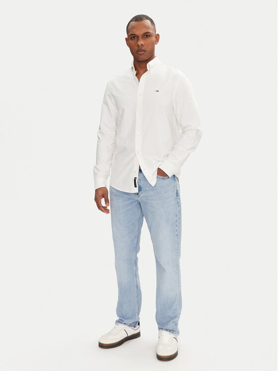 Tommy Jeans Tommy Jeans Πουκάμισο DM0DM21298 Λευκό Regular Fit