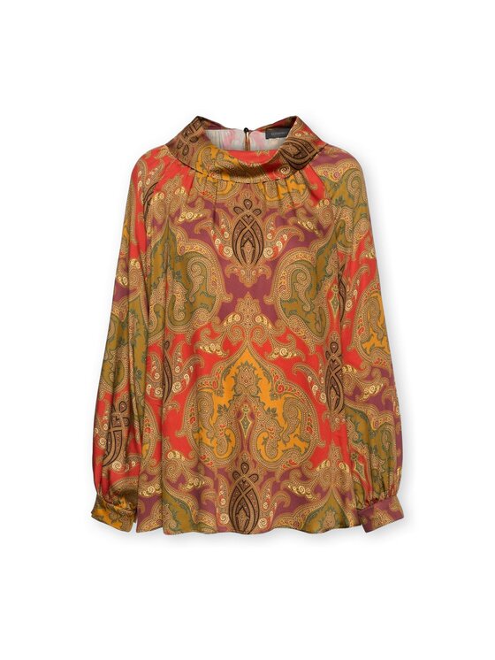 Elena Mirò Elena Mirò Blusa 2020Z000071N041 Arancione Regular Fit